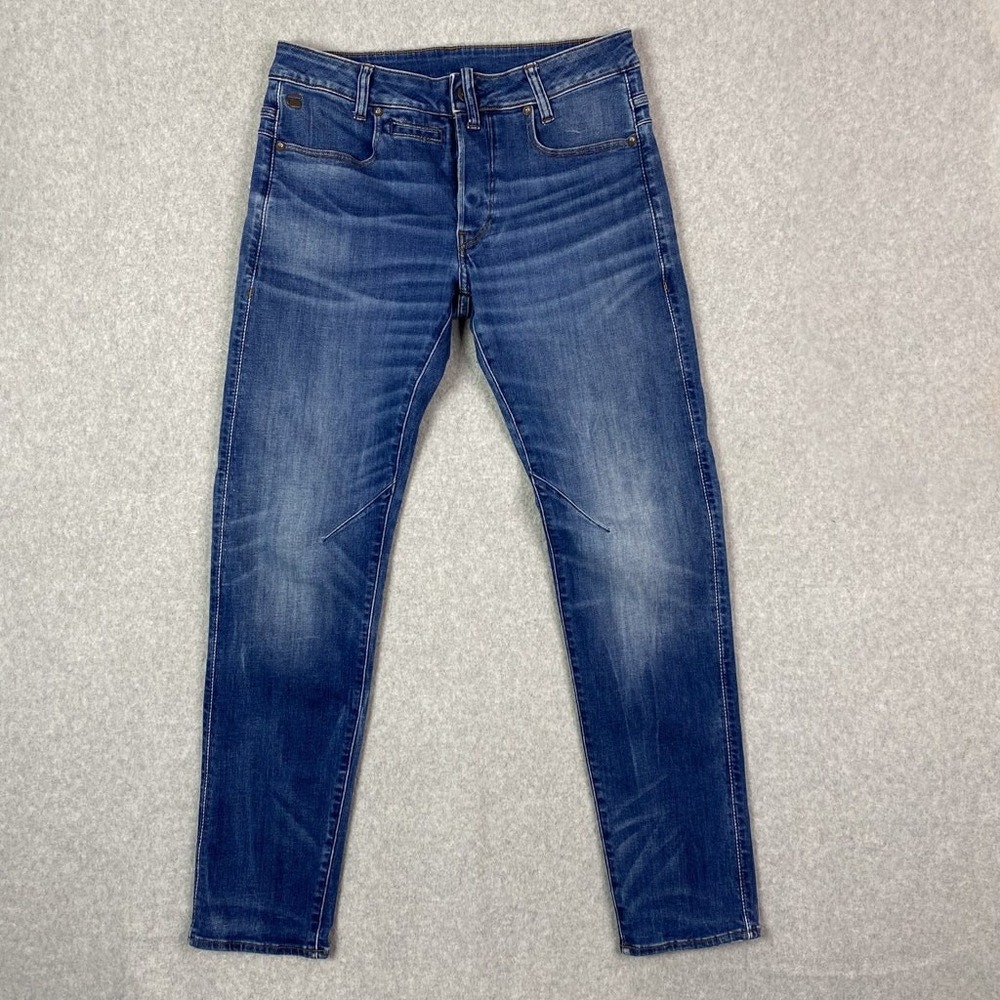 G-Star Raw Jeans Mens 30x32 (31x30) Blue D-Staq 5-Pocket Slim Button Fly‎